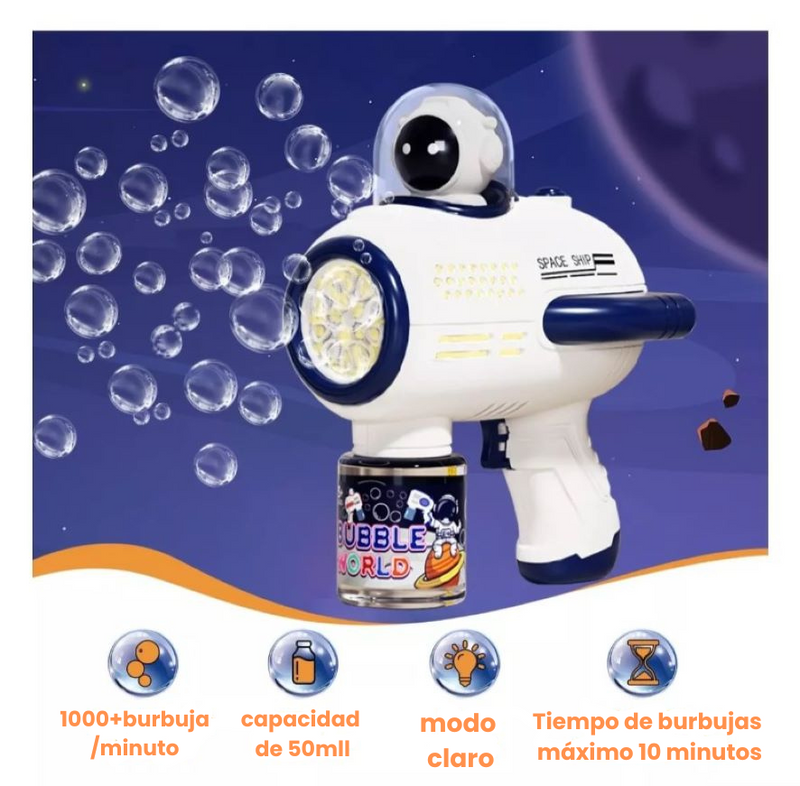 Maquina Burbujas Portatil Astronauta